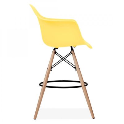 Барний стілець Bryan Wood Arm Жовтий (44189344) дешево