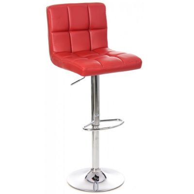 Барний стілець Disco Eco Червоний, Хром (84478176)