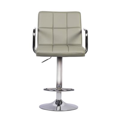 Барный стул Dublin Arm Eco Chrome Серый (44442675) с доставкой