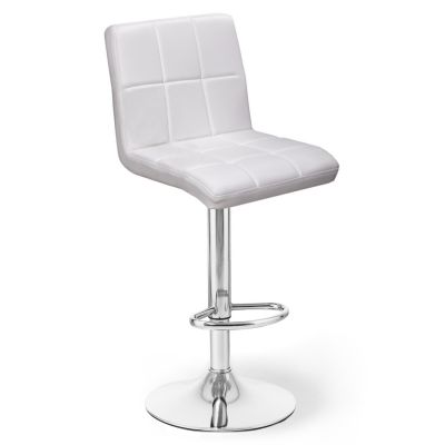 Барний стілець Dublin Eco Chrome Білий (44337132)