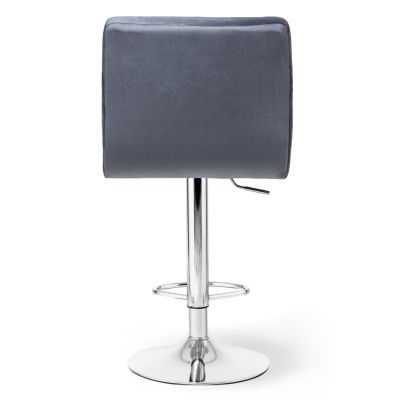 Барный стул Dublin Velvet Chrome Темно-серый (44527697) дешево