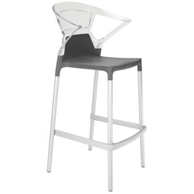 Барний стілець Ego-K Антрацит, Прозоро-чистий (27186127)