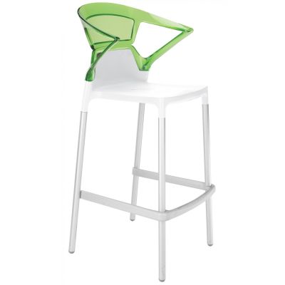Барний стілець Ego-K Білий, Прозоро-зелений (27186116)