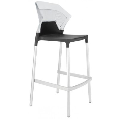 Барний стілець Ego-S Антрацит, Прозоро-чистий (27186173)