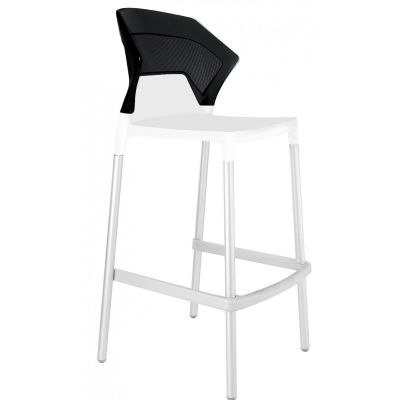 Барный стул Ego-S Белый, Черный (27186161)