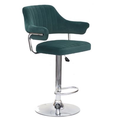 Барный стул Ernesto Велюр Зеленый (84478120)