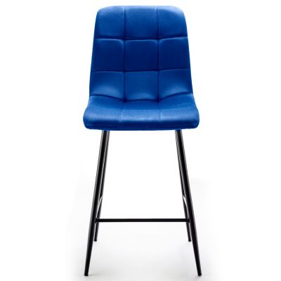Барний стілець Indigo Velvet Темно-синій (44556643) дешево