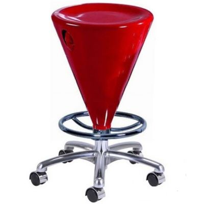 Барный стул Madrido на роликах Красный (10306439)