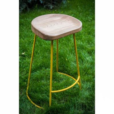 Барный стул Maxi Дерево, Желтый (30190783) дешево