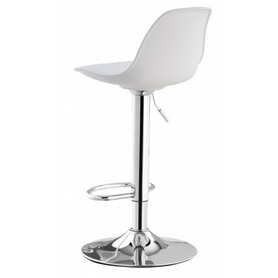 Барный стул Milan Eco Chrome Белый (44303808) с доставкой