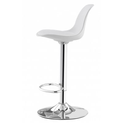 Барний стілець Milan Eco Chrome Білий (44303808) недорого