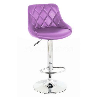 Барный стул Natali Eco Фиолетовый, Хром (84478190)