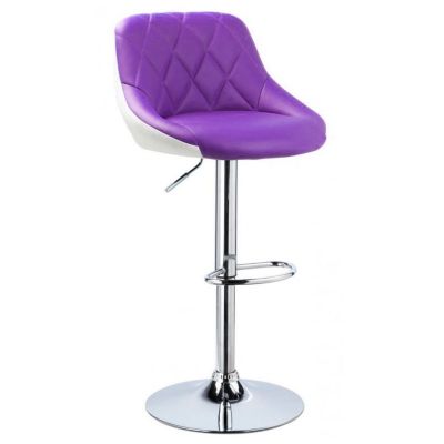 Барний стілець Natali Eco White Фіолетовий (84478134)