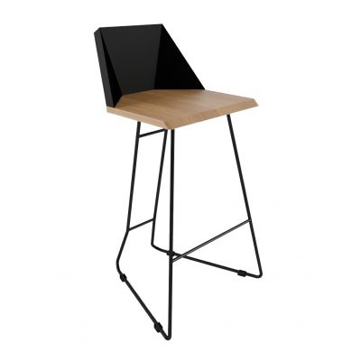 Барний стілець Origami Чорний (54382511)
