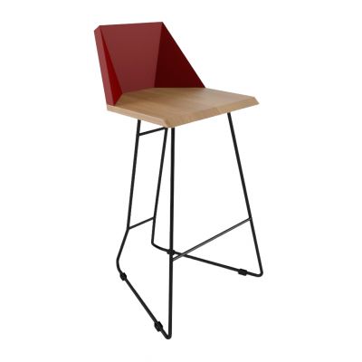 Барний стілець Origami Червоний (54382513)