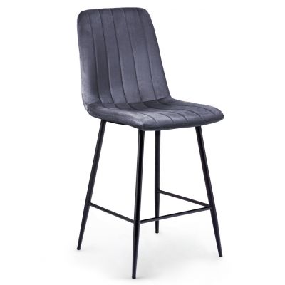 Барный стул Petty Velvet Темно-серый (44515253)