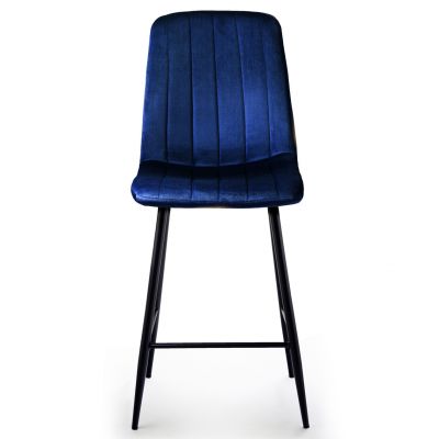 Барний стілець Petty Velvet Темно-синій (44515257) дешево