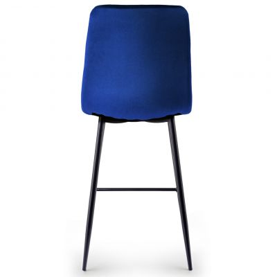 Барний стілець Petty Velvet Темно-синій (44515257) с доставкой