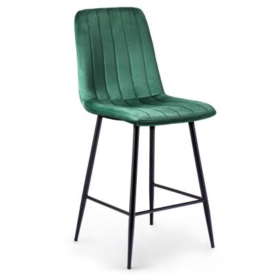 Барний стілець Petty Velvet Темно-зелений (44515252)
