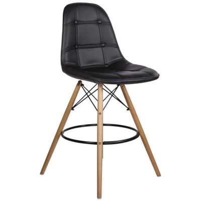 Барный стул Praga Eco Wood Черный (44460301)