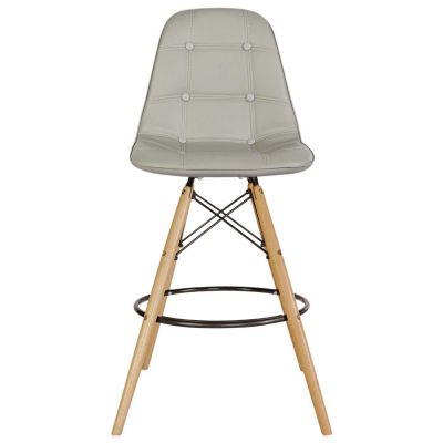 Барний стілець Praga Eco Wood Сірий (44460300) недорого