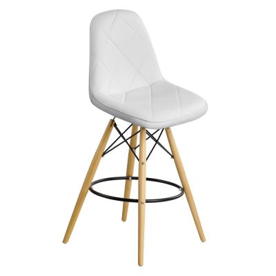 Барний стілець Rhomb Eco Wood Білий (44373458)