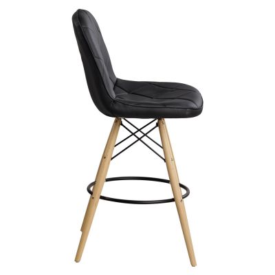 Барний стілець Rhomb Eco Wood Чорний (44373459) дешево