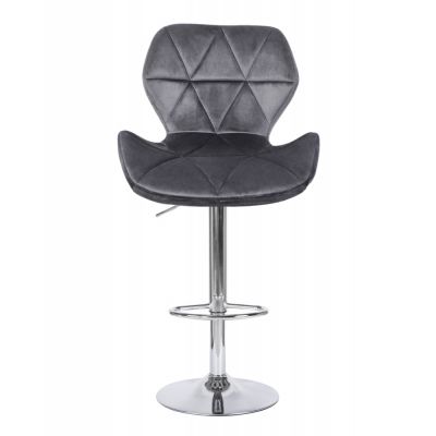 Барний стілець Astra new Velvet Chrome Темно-сірий (44479157) дешево
