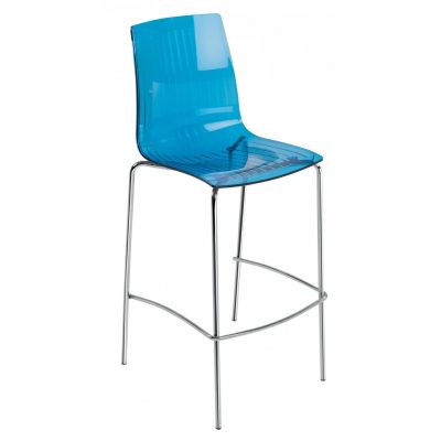 Барний стілець X-Treme BSL Прозоро-синій (27186210)