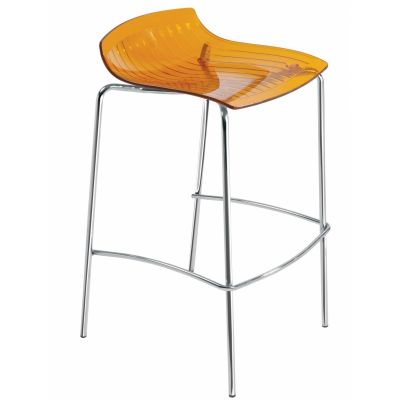 Барний стілець X-Treme BSS Прозоро-помаранчевий (27186220)