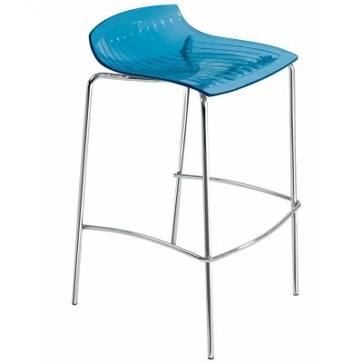 Барний стілець X-Treme BSS Прозоро-синій (27186224)
