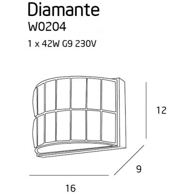 Бра DIAMANTE II Chrome (118865924) недорого