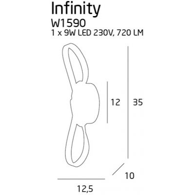 Бра Infinity Chrome (118866000) с доставкой