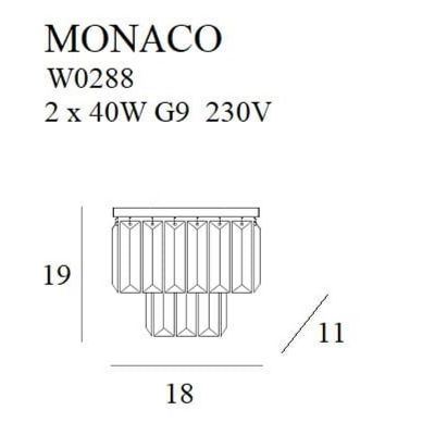 Бра Monaco Chrome (118866049) дешево