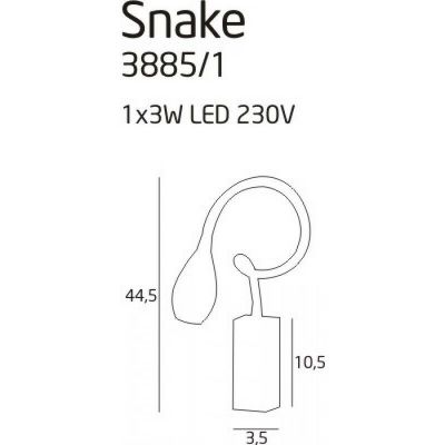 Бра Snake Chrome (118866153) недорого