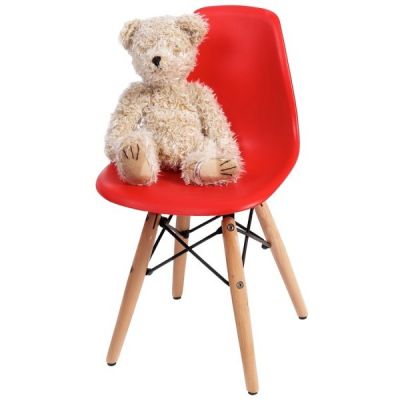 Дитячий стілець Carlo Wood Red (28186363) с доставкой