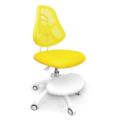 Дитяче крісло ErgoKids Y-400 Жовтий, Білий (111011651)