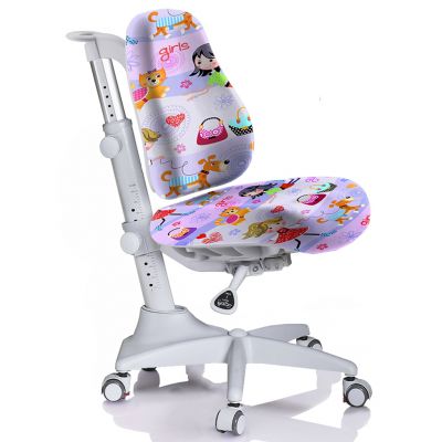 Дитяче крісло Mealux Match gray base Neapol 36, Фіолетовий, Сірий (111011703)