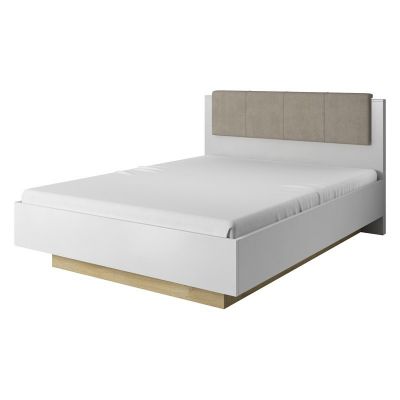 Ліжко Marco 160 без каркасу Білий Глянець , Дуб Грандсон, 160x200 (132936419)