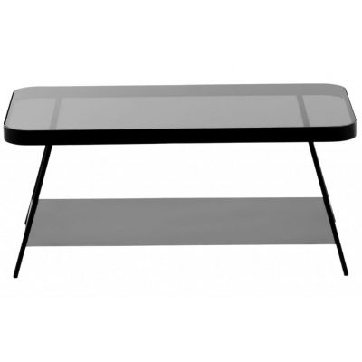 Кавовий стіл Duilia 90х45 Чорний (90935758) недорого