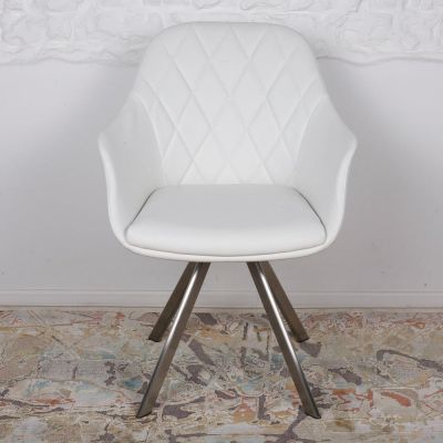 Поворотний стілець Almeria Білий (52371336) недорого