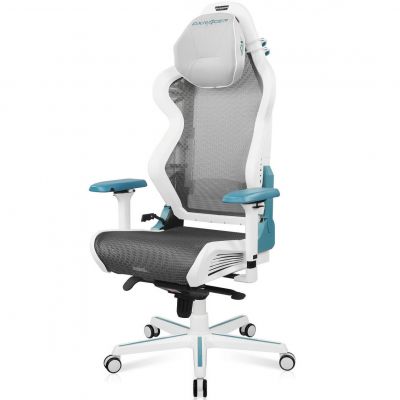 Крісло геймерське Air Pro Білий, Блакитний (38518318) недорого