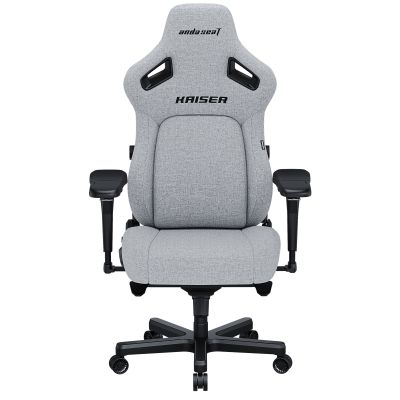 Крісло геймерське Anda Seat Kaiser 4 Size L Linen Fabric Grey (871470381) недорого