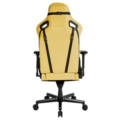 Крісло геймерське Arc Fabric Чорний, Saffron Yellow (78721318) дешево