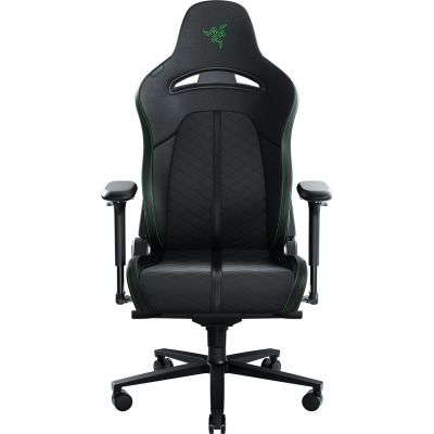 Кресло геймерское Enki Черный, Зеленый (79518260) недорого