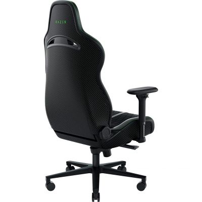 Кресло геймерское Enki Pro Черный, Зеленый (79518283) дешево