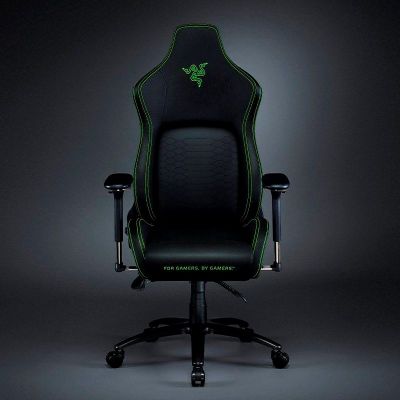 Кресло геймерское Iskur Черный, Зеленый (79462259) недорого