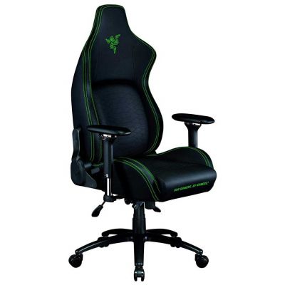 Кресло геймерское Iskur Черный, Зеленый (79462259)