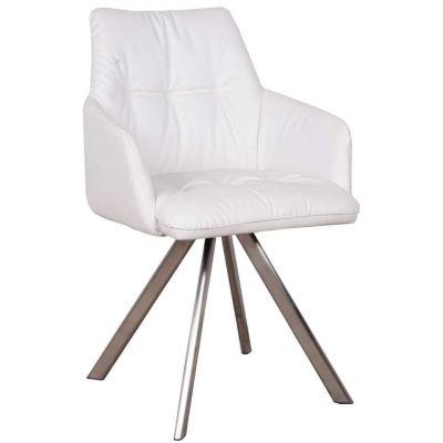 Поворотный стул Leon Белый (52371340)