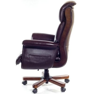 Кресло Максимус Кожа Коричневый (47336351) дешево